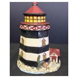 Ceramic lighthouse cookie jar.  11.5in H