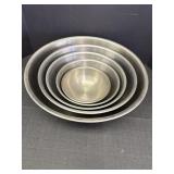 Set of 5 Hoan stainless steel nesting mixing bowls