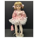 Schmid Doll house porcelain ballerina music doll