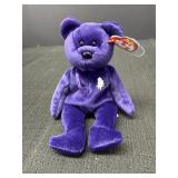 Ty Beanie Baby - Princess.  Royal purple bear