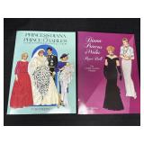 2 Princess Diana paper dolls books by Tom Tierney,