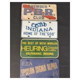 4 Advertising License Plates
