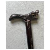 35.5' Dragon Head Handle Wooden Cane