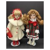 Moments treasured & other porcelain X-mas dolls
