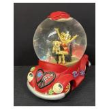 7' Betty Boop Car Snow Globe Music Box
