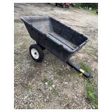 Brinly tow-behind poly utility cart, 32 x 45 x