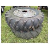 (2) 18.4-34 Hub Mount Duals