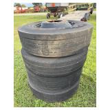 Falken 11R 22.5 Tires w/ aluminum rims