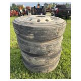 Constellation 11R 22.5 Tires w/ aluminum rims