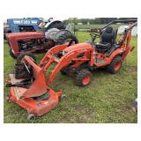 Kubota BX23S Tractor w/ LA340 Loader, BT605 Backho