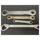 (4) Ratcheting wrenches & multi wrench tool