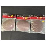 3 packages of PSA sanding discs, 6 x 0in, 120grit,