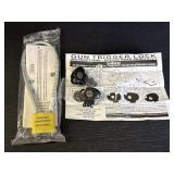 Firearm cable lock & 2 trigger locks.