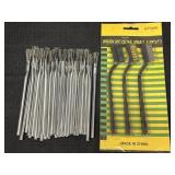 Variety of shop brushes & 3pc brush detail set w/