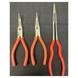 (3) Needle nose pliers & bent needle nose pliers