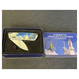 Space Shuttle Columbia pocket knife in metal