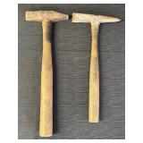 2 vtg hammers, possibly plumb scaling chipping