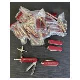 30+ advertising Swiss Army Knife type multi tools,