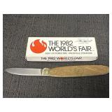 The 1982 Worlds fair pocket knife Knoxville,