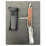 Multi-tool pocket knife w/ 10 different tools w/