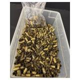 Variety of reloading casings (mostly brass),