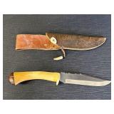 6in double sided blade knife w/bone or ivory type