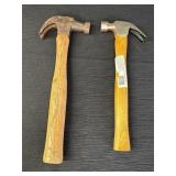 2 claw hammers, Dunlap 485 & 8oz