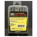 Tool shop 19pc. combination drill bit set