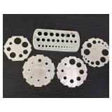 4 thread gauges - pipe & spark plug, small USS,