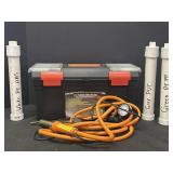 Plastic welder w/ plastic pcs. white, green, &