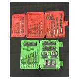 (2) Screwdriver bit sets w/ plastic case