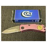 Colt pink mini pocket knife CT352