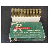 Remington hi speed 20 center fire 7mm cases
