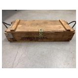 U.S. Military Wooden Ammunition Crate for Mortar