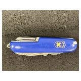 Blue Swiss Army Like Knife