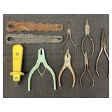 Variety of hand tools - Fuse pullers, needle nose