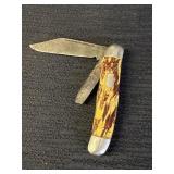 Imperial pocket knife, 2 blade jack, broken tip,