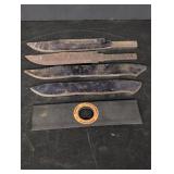 (4) Carbon Steel Blanks for Knife Blades & steel