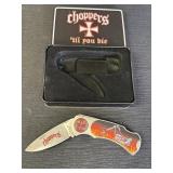 Choppers Motorcycle branded folding pocket knife