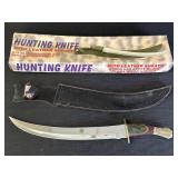 Pakistan hunting knife, 13in curved stainless