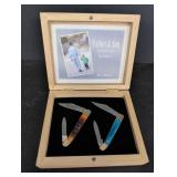 Father & Son Commemorative two-knife set marked