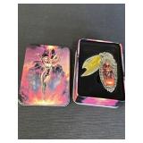 Knightston Collection folding knife, fantasy art