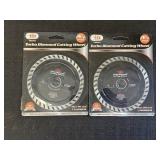 2- IIT 4.5' Turbo Diamond Cutting Wheels