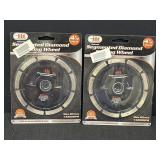 2- IIT 4.5' Segmented Diamond Cutting Wheels