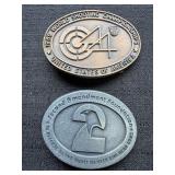 1986 World Shooting Championships Belt Buckle &
