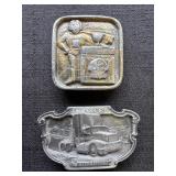 International & Pabst Blue Ribbon Belt Buckles