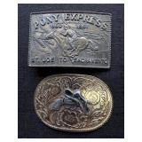 Pony Express & Western Style Belt Buckles