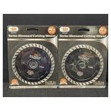 2- IIT 4.5' Turbo Diamond Cutting Wheels