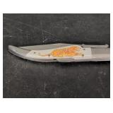 Tiger Pocket Knife single blade synthetic white