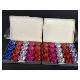 2 tins, 20pc each, 1-1/4in storage containers,